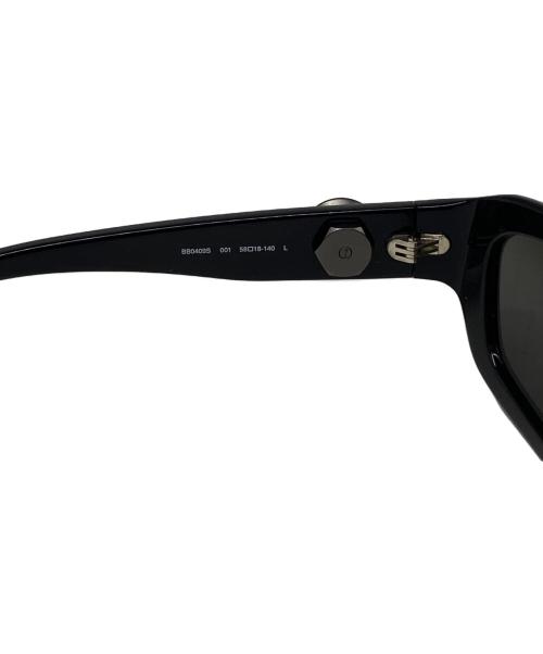 BALENCIAGA（バレンシアガ）BALENCIAGA (バレンシアガ) Rectangular Frame Sunglasses ブラック サイズ:58□18-140の古着・服飾アイテム