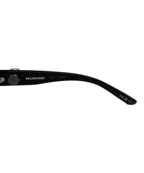 BALENCIAGA（バレンシアガ）BALENCIAGA (バレンシアガ) Rectangular Frame Sunglasses ブラック サイズ:58□18-140の古着・服飾アイテム
