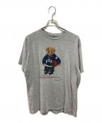 POLO RALPH LAURENポロ・ラルフローレン）の古着「90's ポロベアプリントTシャツ」｜グレー