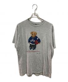 POLO RALPH LAUREN（ポロ・ラルフローレン）の古着「90's ポロベアプリントTシャツ」｜グレー