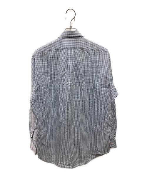 RALPH LAUREN（ラルフローレン）RALPH LAUREN (ラルフローレン) BLAKE シアサッカーシャツ ホワイト×ブルー サイズ:Mの古着・服飾アイテム
