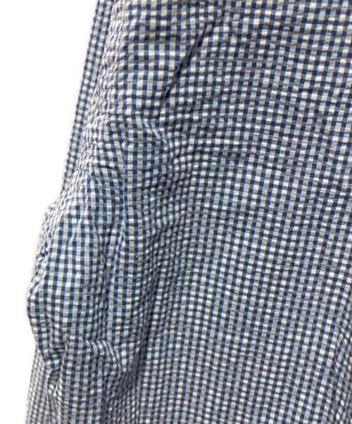RALPH LAUREN（ラルフローレン）RALPH LAUREN (ラルフローレン) BLAKE シアサッカーシャツ ホワイト×ブルー サイズ:Mの古着・服飾アイテム