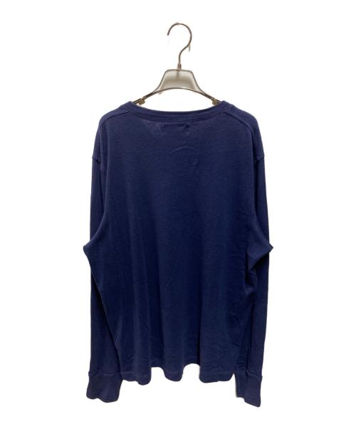 POLO RALPH LAUREN（ポロ・ラルフローレン）POLO RALPH LAUREN (ポロ・ラルフローレン) 90's ヘンリーネックカットソー ネイビー サイズ:XLの古着・服飾アイテム
