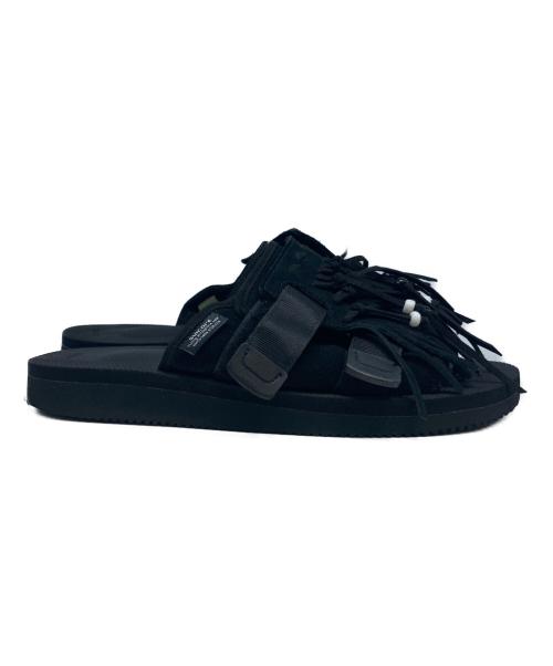 suicoke（スイコック）suicoke (スイコック) フリンジ ストラップ サンダル ブラック サイズ:27の古着・服飾アイテム