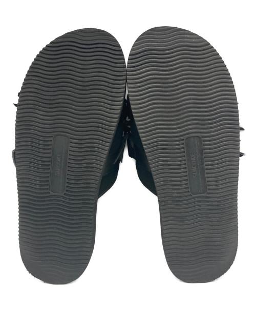 suicoke（スイコック）suicoke (スイコック) フリンジ ストラップ サンダル ブラック サイズ:27の古着・服飾アイテム