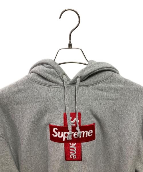 SUPREME（シュプリーム）SUPREME (シュプリーム) 20FW Cross Box Logo Hooded Sweatshirt グレー サイズ:Mの古着・服飾アイテム