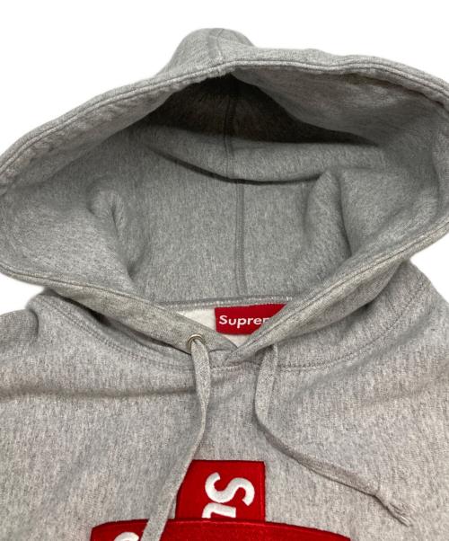 SUPREME（シュプリーム）SUPREME (シュプリーム) 20FW Cross Box Logo Hooded Sweatshirt グレー サイズ:Mの古着・服飾アイテム