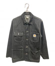 CarHartt（カーハート）の古着「デニムカバーオール」｜ブラック
