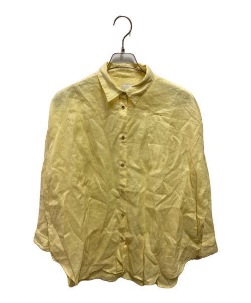 Spick and Span（スピック＆スパン）Spick and Span (スピック＆スパン) 25SS 80リネンカシュクール ビッグシャツ イエロー サイズ:FREEの古着・服飾アイテム