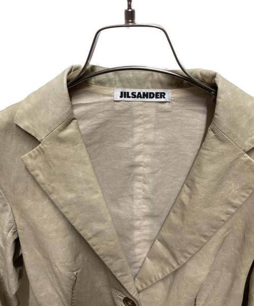 JIL SANDER（ジルサンダー）JIL SANDER (ジルサンダー) 00's レザージャケット グリーン サイズ:38の古着・服飾アイテム