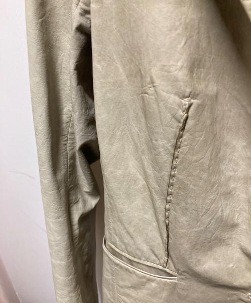 JIL SANDER（ジルサンダー）JIL SANDER (ジルサンダー) 00's レザージャケット グリーン サイズ:38の古着・服飾アイテム
