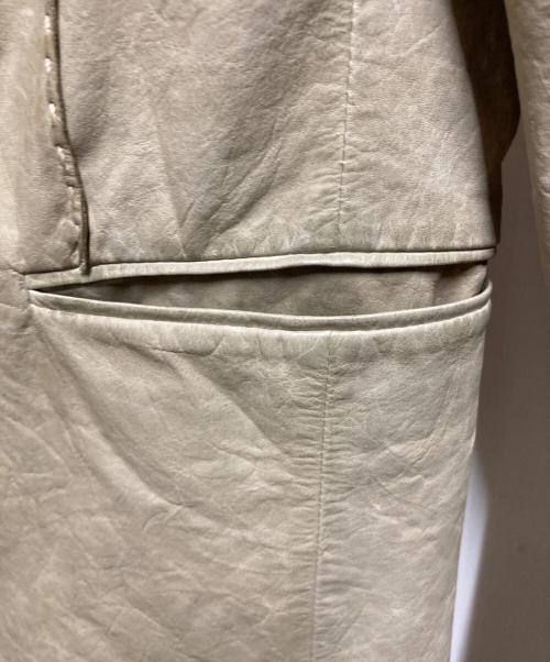 JIL SANDER（ジルサンダー）JIL SANDER (ジルサンダー) 00's レザージャケット グリーン サイズ:38の古着・服飾アイテム