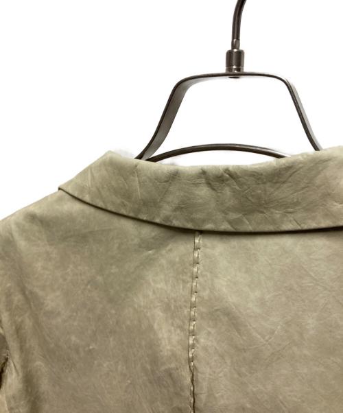 JIL SANDER（ジルサンダー）JIL SANDER (ジルサンダー) 00's レザージャケット グリーン サイズ:38の古着・服飾アイテム