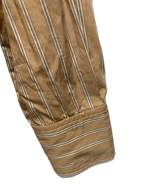 GANNI（ガニー）GANNI (ガニー) フリルシャツ ブラウン サイズ:36の古着・服飾アイテム