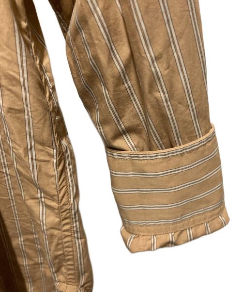 GANNI（ガニー）GANNI (ガニー) フリルシャツ ブラウン サイズ:36の古着・服飾アイテム
