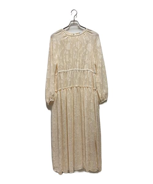 CLANE（クラネ）CLANE (クラネ) シースルーフラワーワンピース ベージュ サイズ:1の古着・服飾アイテム