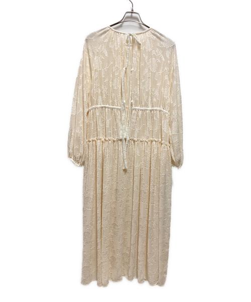 CLANE（クラネ）CLANE (クラネ) シースルーフラワーワンピース ベージュ サイズ:1の古着・服飾アイテム