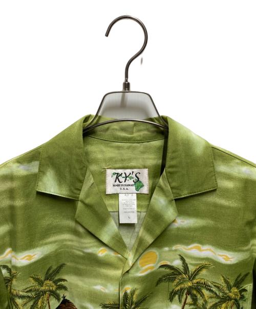 KYS（ケーワイエス）KYS (ケーワイエス) アロハシャツ グリーン サイズ:Ｓの古着・服飾アイテム