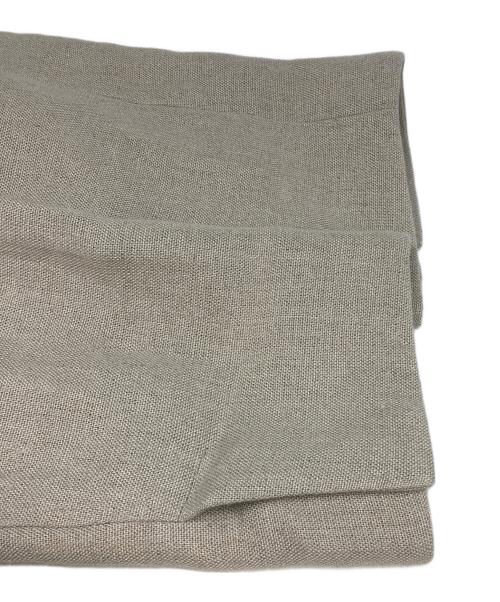 ATON（エイトン）ATON (エイトン) リネンノーカラージャケット ベージュ サイズ:1の古着・服飾アイテム
