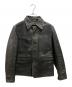 RRL（ダブルアールエル）の古着「MOORHOUSE LEATHER JACKET レザーカーコート」｜ブラック