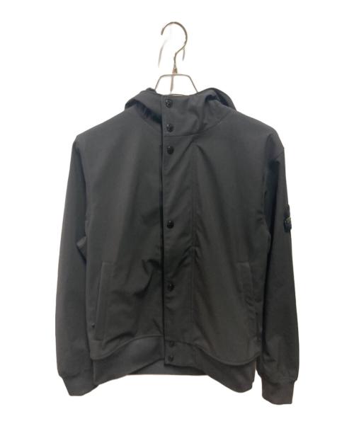 STONE ISLAND（ストーンアイランド）STONE ISLAND (ストーンアイランド) LIGHT SOFT SHELL-R E.DYE® ブラック サイズ:Ｓの古着・服飾アイテム