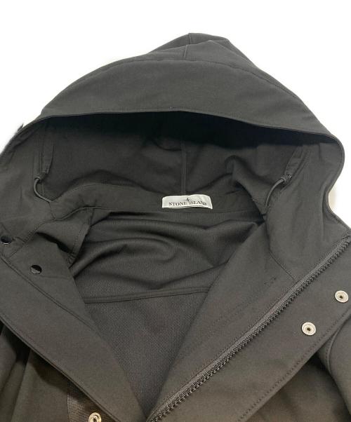 STONE ISLAND（ストーンアイランド）STONE ISLAND (ストーンアイランド) LIGHT SOFT SHELL-R E.DYE® ブラック サイズ:Ｓの古着・服飾アイテム