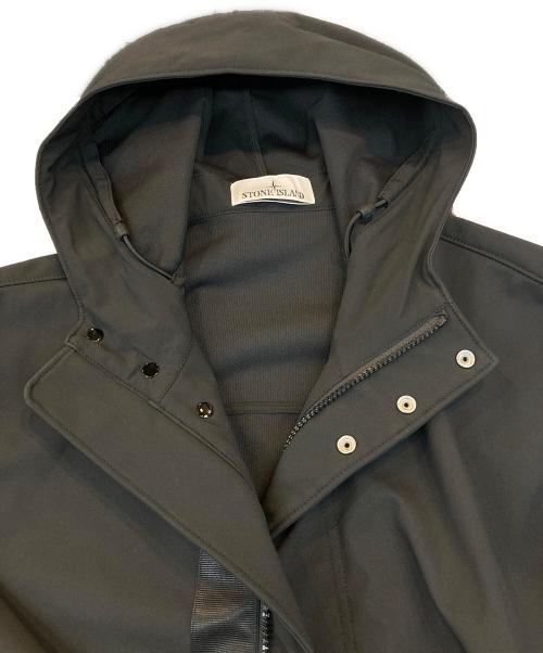 STONE ISLAND（ストーンアイランド）STONE ISLAND (ストーンアイランド) LIGHT SOFT SHELL-R E.DYE® ブラック サイズ:Ｓの古着・服飾アイテム
