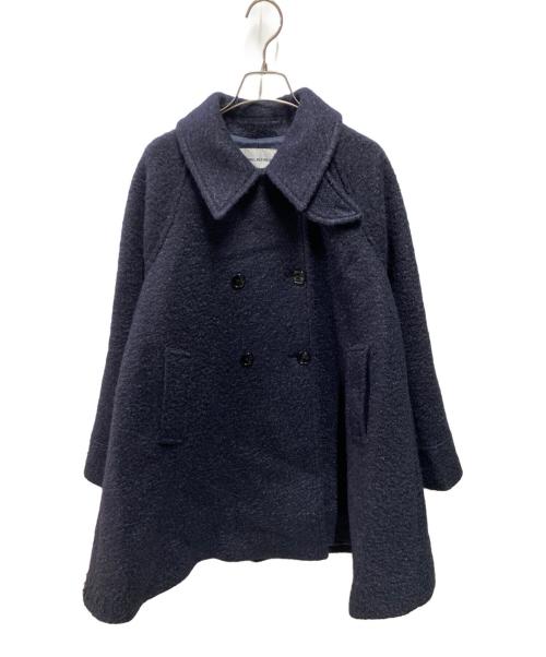 EMMEL REFINES（エメル リファインズ）EMMEL REFINES (エメル リファインズ) EM Aライン ミディアム コート ネイビー サイズ:Sの古着・服飾アイテム