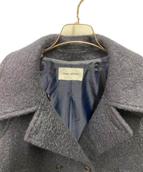 EMMEL REFINES（エメル リファインズ）EMMEL REFINES (エメル リファインズ) EM Aライン ミディアム コート ネイビー サイズ:Sの古着・服飾アイテム