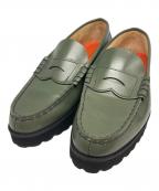 AVIREX×kenfordアヴィレックス×ケンフォード）の古着「TANKSOLE LOAFERS ”ICON of FLIGHT”」｜グリーン