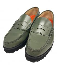 AVIREX×kenford（アヴィレックス×ケンフォード）の古着「TANKSOLE LOAFERS ”ICON of FLIGHT”」｜グリーン