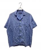 BoTTボット）の古着「Windowpane S/S Shirt」｜ブルー