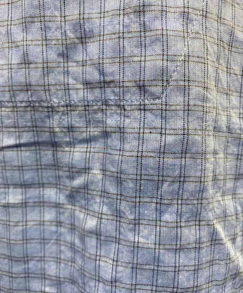 BoTT（ボット）BoTT (ボット) Windowpane S/S Shirt ブルー サイズ:Ｍの古着・服飾アイテム