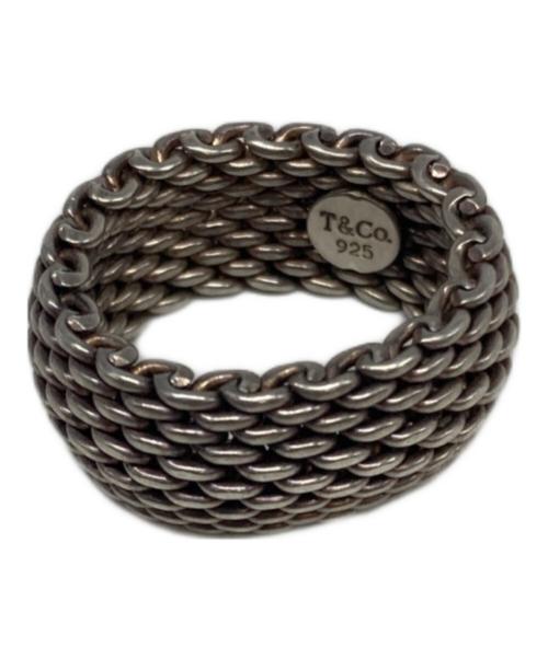 TIFFANY & Co.（ティファニー）TIFFANY & Co. (ティファニー) サマセットメッシュリング サイズ:9号の古着・服飾アイテム