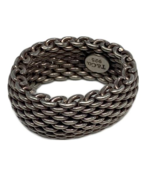 TIFFANY & Co.（ティファニー）TIFFANY & Co. (ティファニー) サマセットメッシュリング サイズ:9号の古着・服飾アイテム