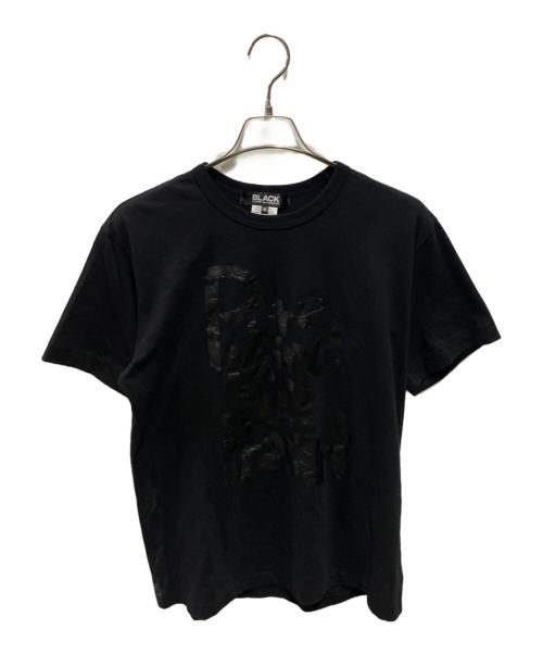 BLACK COMME des GARCONS（ブラックコムデギャルソン）BLACK COMME des GARCONS (ブラックコムデギャルソン) 25SS Message T-shirt ＂Pure mind full heart＂ ブラック サイズ:ＸＬの古着・服飾アイテム