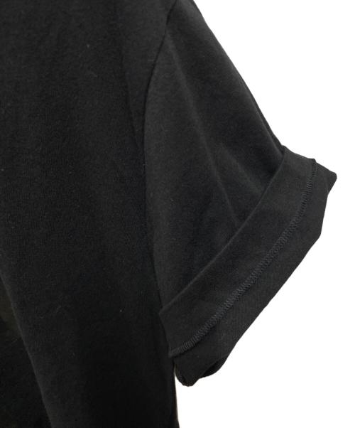 BLACK COMME des GARCONS（ブラックコムデギャルソン）BLACK COMME des GARCONS (ブラックコムデギャルソン) 25SS Message T-shirt ＂Pure mind full heart＂ ブラック サイズ:ＸＬの古着・服飾アイテム