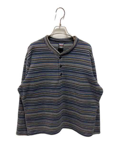 Patagonia（パタゴニア）Patagonia (パタゴニア) 90sヘンリーネックフリースプルオーバー ブルー サイズ:Lの古着・服飾アイテム