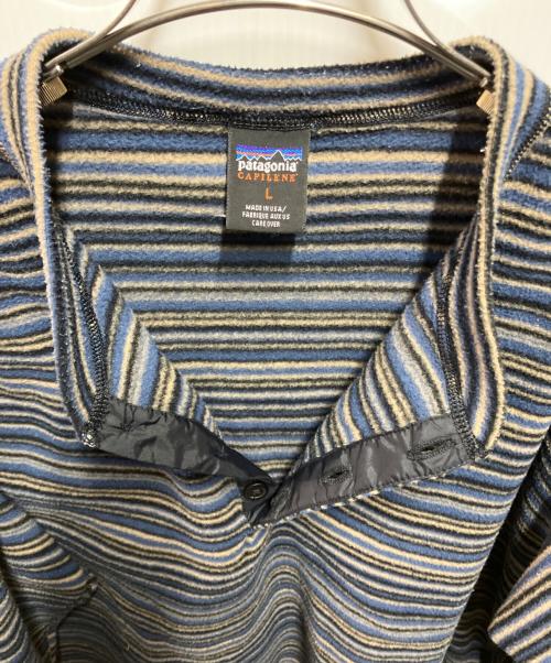 Patagonia（パタゴニア）Patagonia (パタゴニア) 90sヘンリーネックフリースプルオーバー ブルー サイズ:Lの古着・服飾アイテム