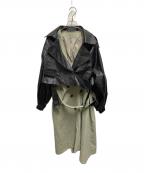 KOH.styleコースタイル）の古着「4WAY TRENCH COAT」｜グリーン