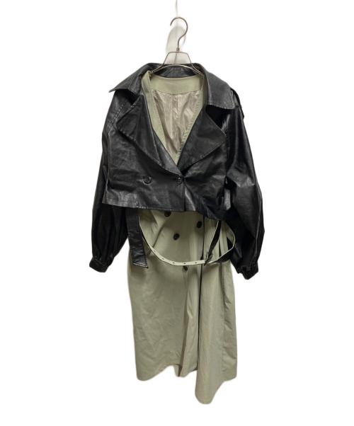 KOH.style（コースタイル）KOH.style (コースタイル) 4WAY TRENCH COAT グリーン サイズ:Freeの古着・服飾アイテム