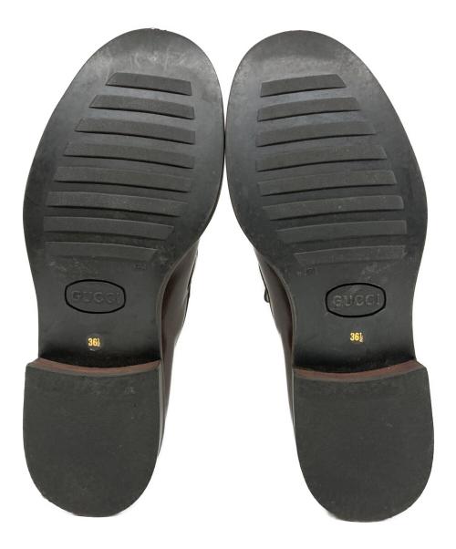 GUCCI（グッチ）GUCCI (グッチ) ホースビットローファー ブラウン サイズ:36.5の古着・服飾アイテム
