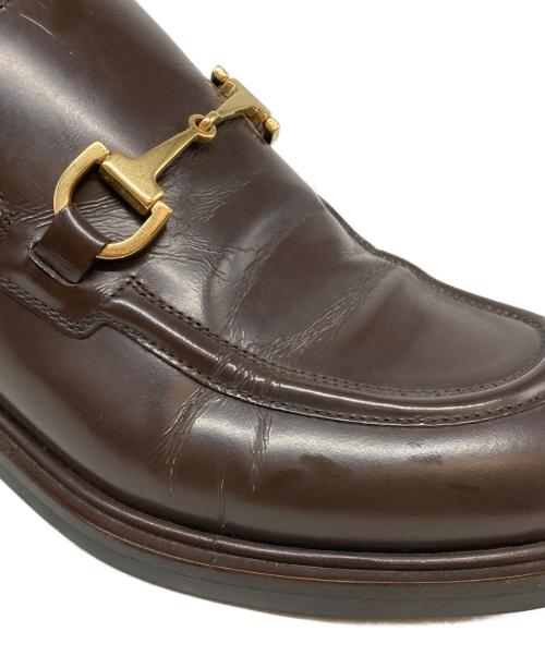 GUCCI（グッチ）GUCCI (グッチ) ホースビットローファー ブラウン サイズ:36.5の古着・服飾アイテム