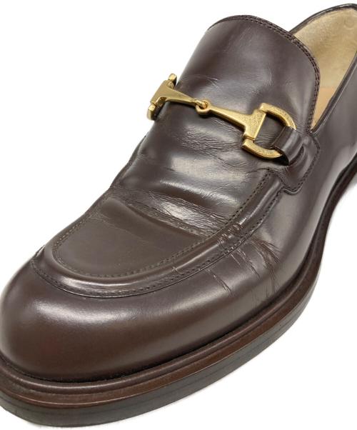 GUCCI（グッチ）GUCCI (グッチ) ホースビットローファー ブラウン サイズ:36.5の古着・服飾アイテム
