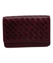 BOTTEGA VENETA（ボッテガベネタ）の古着「カードケース」｜ボルドー