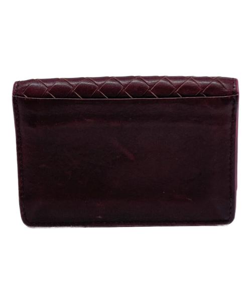 BOTTEGA VENETA（ボッテガベネタ）BOTTEGA VENETA (ボッテガベネタ) カードケース ボルドーの古着・服飾アイテム