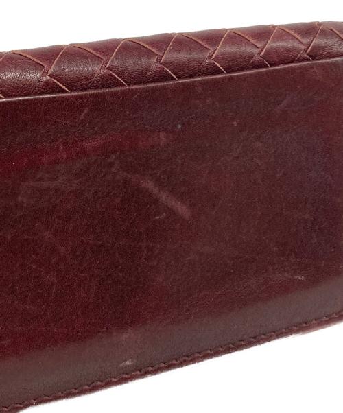BOTTEGA VENETA（ボッテガベネタ）BOTTEGA VENETA (ボッテガベネタ) カードケース ボルドーの古着・服飾アイテム