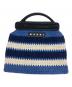MARNI（マルニ）の古着「クロシェバッグ」｜ホワイト×ブルー