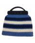 MARNI (マルニ) クロシェバッグ ホワイト×ブルー：9000円