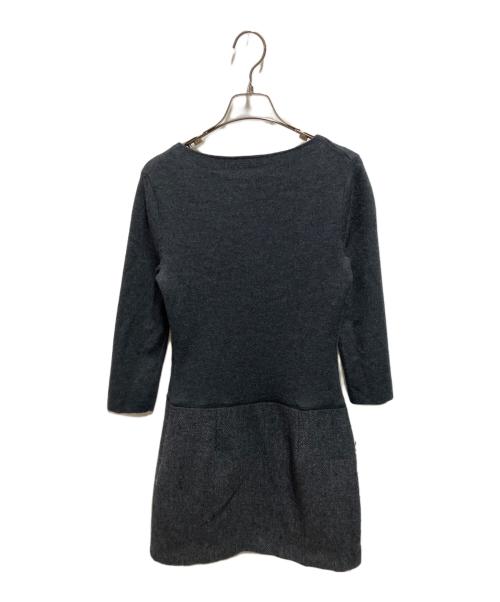theory（セオリー）theory (セオリー) Plush Tweed Slim グレーの古着・服飾アイテム